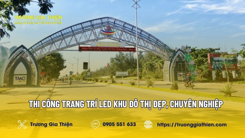 Trang trí LED khu đô thị